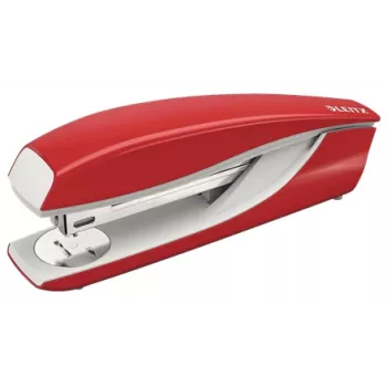 Leitz NeXXt klambrilööja 5504, 40 lehte metallist täisriba, punane, 24/8, metall, plast, 80 g/m², ülalt