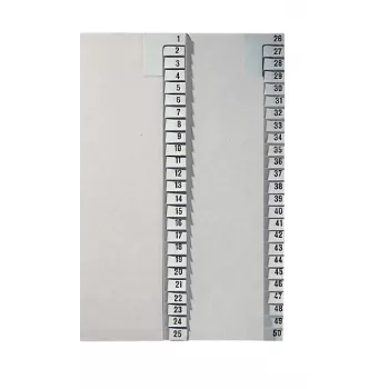 Leitz 13810085 numbriline registriindeks Paber Hall