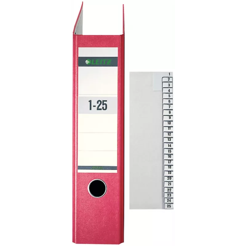 Leitz 13810085 numbriline registriindeks Paber Hall