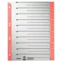 Leitz 16520025 numbriline registriindeks papp Hall, Punane