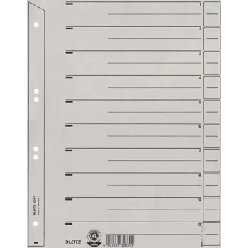 Leitz 60970085 vaheleht, papp, hall, 1 tk