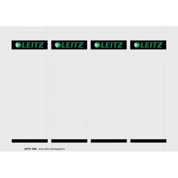 Leitz Selgrooetikett, PC-le prinditav, LAF 180°, 80 mm, Kott/100, Hall, Mapp, 25 lehte, Kartong, 130 g/m², 5,6 cm