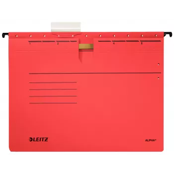 Leitz Alpha rippkaust Papp, Metall A4 Punane 5 tk