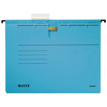 Leitz Alpha rippkaust, kartong, metall, A4, sinine, 5 tk