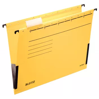 Leitz Alpha rippkaust, papist, A4, kollane, 5 tk