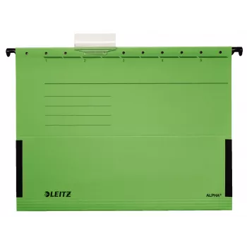 Leitz Alpha rippkaust papp, metall A4 roheline 5 tk