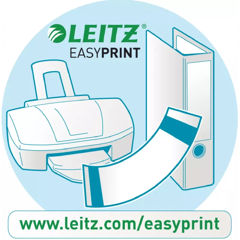 Leitz PC-printitavad seljasildid standardsete hoovakaustade jaoks