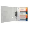 LEITZ plastik Index, Numbers, A4 Extra Wide, 1-10, PC-Writable, Transparent with Coloured Tabs, PP, 10-Part (1293-00-00)