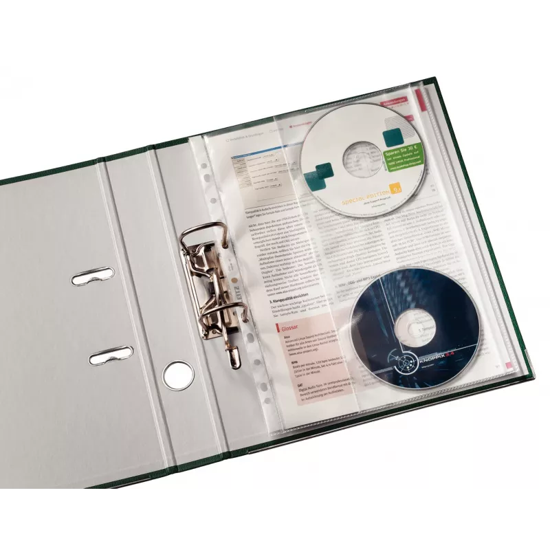 Leitz Premium CD-tasku A4, 30% tarbimiseelset taaskasutatud plasti