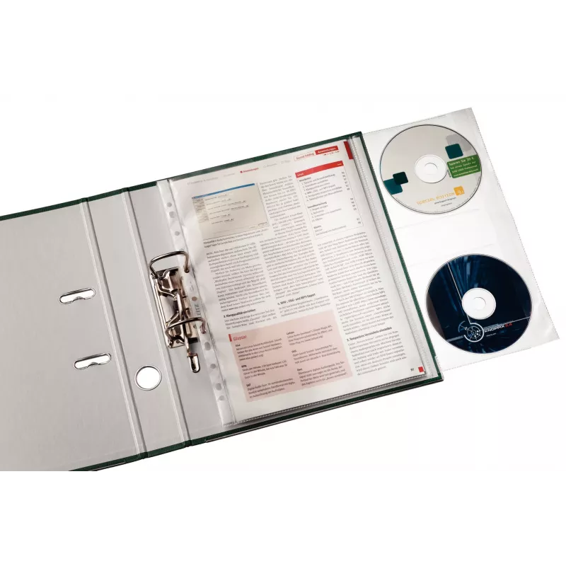 Leitz Premium CD-tasku A4, 30% tarbimiseelset taaskasutatud plasti