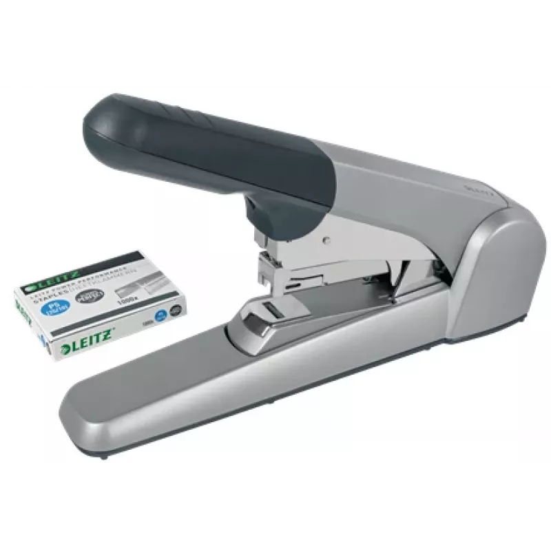 Leitz Heavy Duty lame Clinch Klammerdaja, 60 lehte, Hall, Helehall, Standardne klambrisulgus, 25/10, 6 cm, 110 klambrit