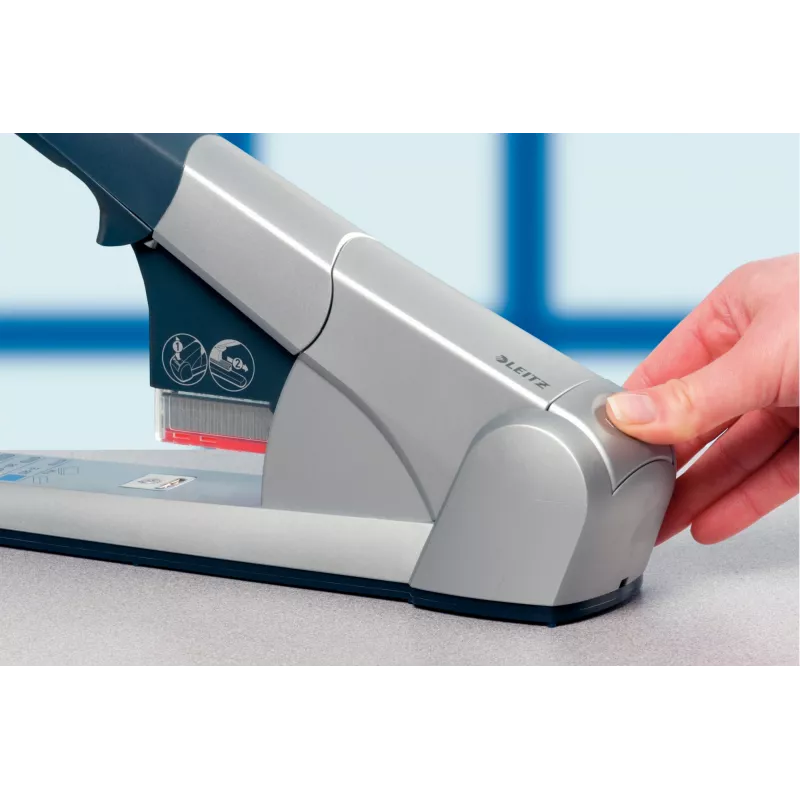 Leitz Heavy Duty Klammerdaja, 80 lehte, hõbedane, Leitz 5591, 5592, 5593, 5594, Metall, Plast, 4.3 cm, 1 kg