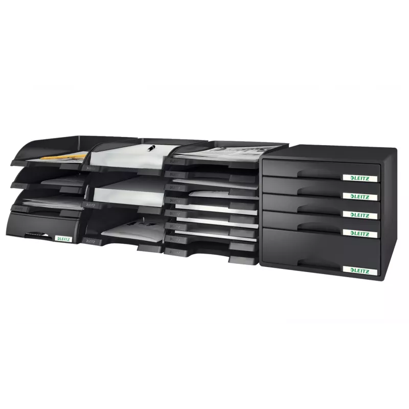 Leitz kirjaalus Plus, plastik, must, A4, 242 x 330 x 60 mm, 255 mm, 357 mm