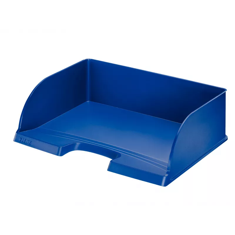 Leitz Letter tray Plus Landscape Jumbo, plastist, sinine, A4, kiri, märge, paber, 350 x 245 x 97 mm, 363 x 273 x 103 mm