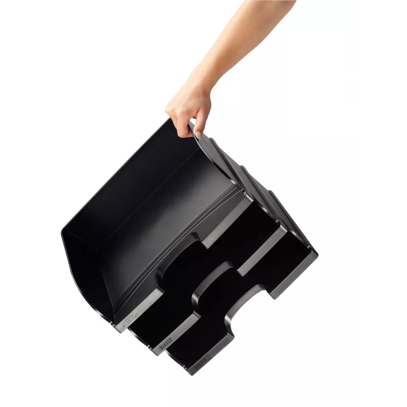 Leitz kirjaalus Plus horisontaal Jumbo, plastikust, must, ümbrik, kiri, märge, paber, 350 x 103 x 273 mm, 363 x 273 x 103 mm, 400 g