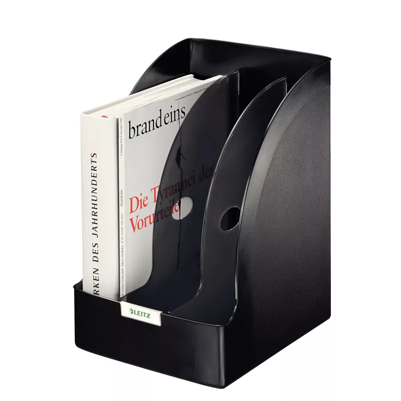 Leitz ajakirjamapp Plus Jumbo, must, plastik, A4, 20,5 cm, 213 mm, 321 mm