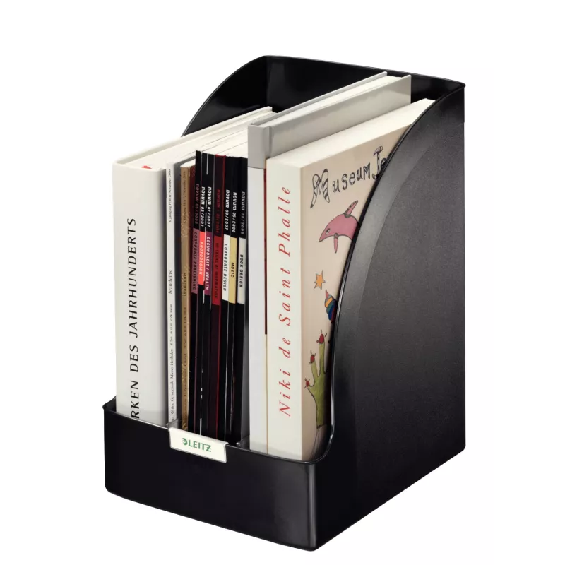 Leitz ajakirjamapp Plus Jumbo, must, plastik, A4, 20,5 cm, 213 mm, 321 mm