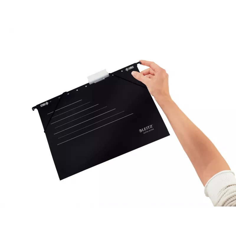 Leitz rippkaust Alpha Active FSC®, A4, must, papp, 348 mm, 260 mm, 90 g