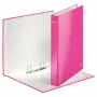 Leitz rõngaskaust WOW lamineeritud A4+ 2DR/25mm, A4, kartong, roosa, valge, 250 lehte, 80 g/m²