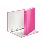 Leitz Ringbinder WOW Lamineeritud A4+ 4DR/25mm, A4, Kartong, Roosa, 230 lehte, 80 g/m², 2,5 cm