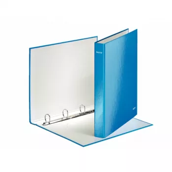 Leitz Ringbinder WOW Lamineeritud A4+ 4DR/25mm, A4, Kartong, Sinine, 230 lehte, 80 g/m², 2,5 cm