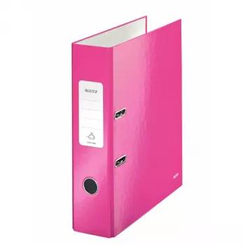 Leitz Lever Arch File 180° WOW POB/Lamineeritud A4/80mm, A4, Kartong, Roosa, 600 lehte, 80 g/m², 8 cm