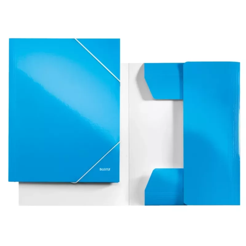 Leitz 3-klapiga kaust WOW Card/POB A4, A4, polüpropüleen (PP), sinine, 250 lehte, 80 g/m², paber