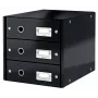 Leitz Click & Store WOW sahtlikapp (3 sahtlit), must, kartong, 286 mm, 358 mm, 282 mm, 2.21 kg
