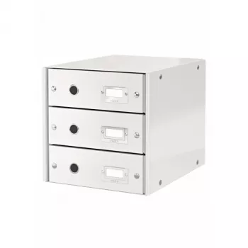 Leitz Click & Store WOW sahtlikapp (3 sahtlit), valge, kartong, 286 mm, 282 mm, 330 x 251 x 59 mm, 2.21 kg