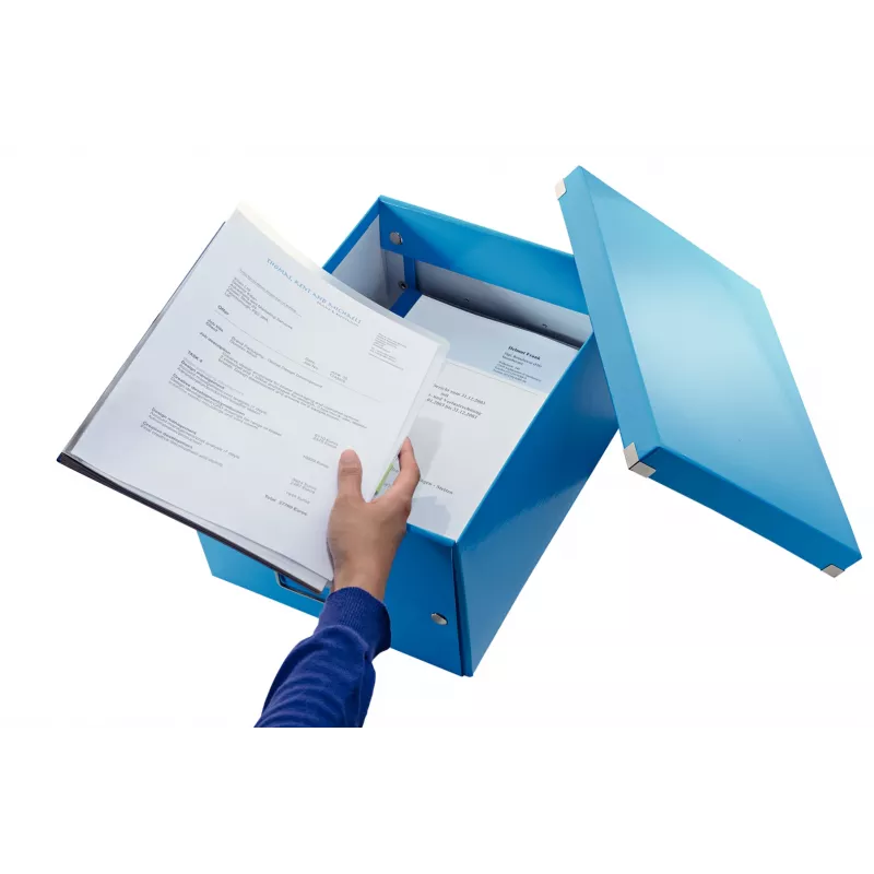 Leitz Click & Store WOW keskmine hoiukarp, sinine, papp, 16,7 L, 281 mm, 200 mm, 265 x 335 x 188 mm