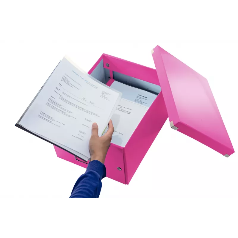 Leitz Click & Store WOW Medium kast, roosa, kartong, 16,7 L, 281 mm, 200 mm, 265 x 335 x 188 mm