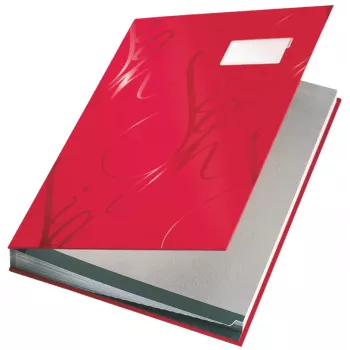 Leitz Design Signature Book 18 vahelehega, A4, punane, papp, A4, 240 mm, 25 mm, 340 mm