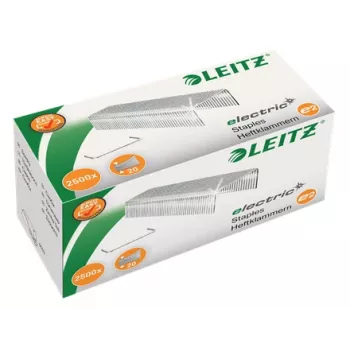 Leitz klambrid 24/6 E2 elektriline karp 2500 tk, klambripakk, 24/6, 6 mm, 2500 klambrit, E2, teras