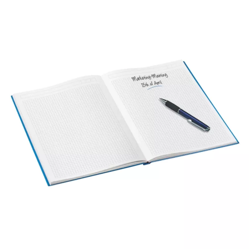 Leitz Notebook WOW A4 ruuduline kõva kaanega 90g/80 lehte, sinine, A4, 80 lehte, 80 g/m², ruuduline paber, kõva kaas