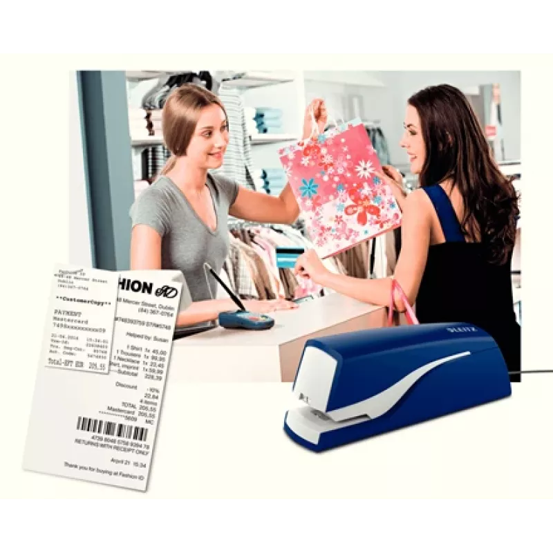 Leitz elektriline klammerdaja 5532 NeXXt 10 lehte, 10 lehte, 200 klambrit, 1 cm, 1 cm, plast, sinine