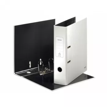 Leitz Lever Arch File 180° WOW POB/Lamineeritud A4/80mm, A4, Kartong, Valge, 600 lehte, 8 cm, 80 mm