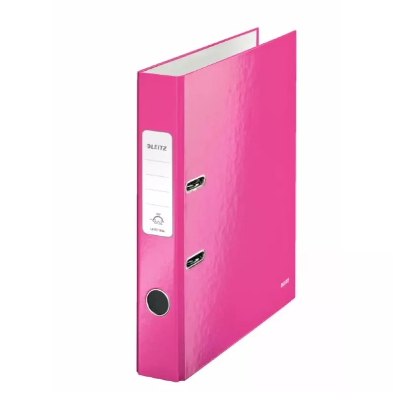 Leitz Lever Arch File 180° WOW POB/Lamineeritud A4/50mm, A4, Kartong, Roosa, 350 lehte, 80 g/m², 5 cm