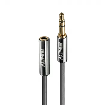 Lindy 5m 3,5 mm pikendus helikaabel, Cromo Line, 3,5 mm, isane, 3,5 mm, isane, 5 m, antratsiit