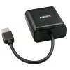 Lindy 60m 4 pordiga USB 2.0 Cat.6 pikendaja, USB 2.0, RJ-45, USB 2.0, must, metall, 52 mm, 60 mm