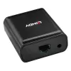 Lindy 60m 4 pordiga USB 2.0 Cat.6 pikendaja, USB 2.0, RJ-45, USB 2.0, must, metall, 52 mm, 60 mm