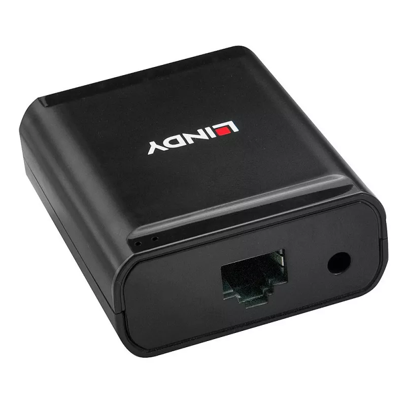 Lindy 60m 4 pordiga USB 2.0 Cat.6 pikendaja, USB 2.0, RJ-45, USB 2.0, must, metall, 52 mm, 60 mm