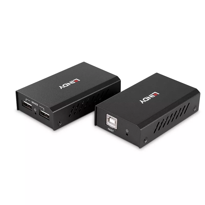 Lindy 100m 2 pordi USB 2.0 Cat. 6 pikendaja, AV-saatja ja -vastuvõtja