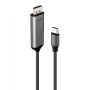 Lindy 43503 videokaabli adapter 1 m USB USB-C DisplayPort Hall