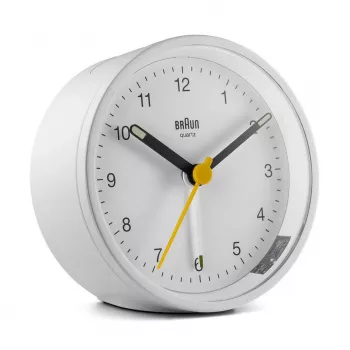 Braun BC12W kvarts äratuskell valge