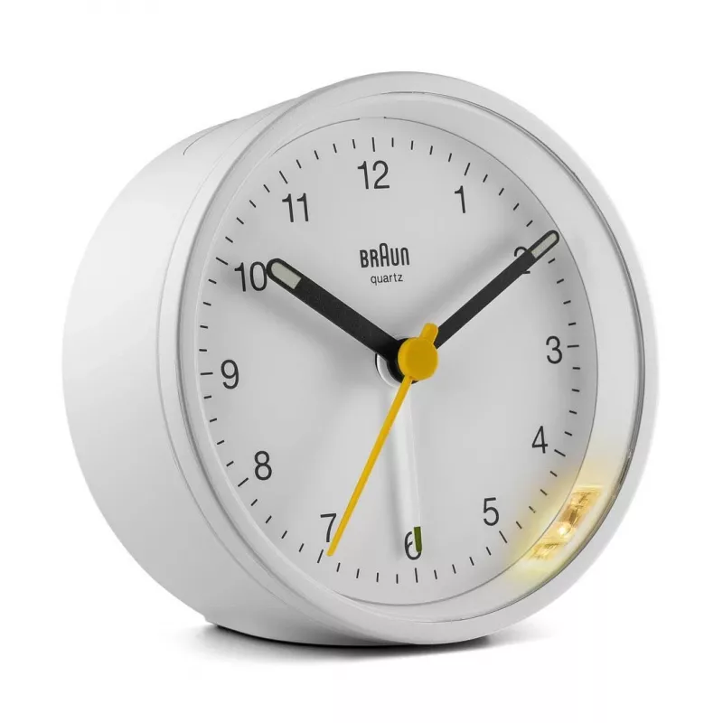 Braun BC12W kvarts äratuskell valge