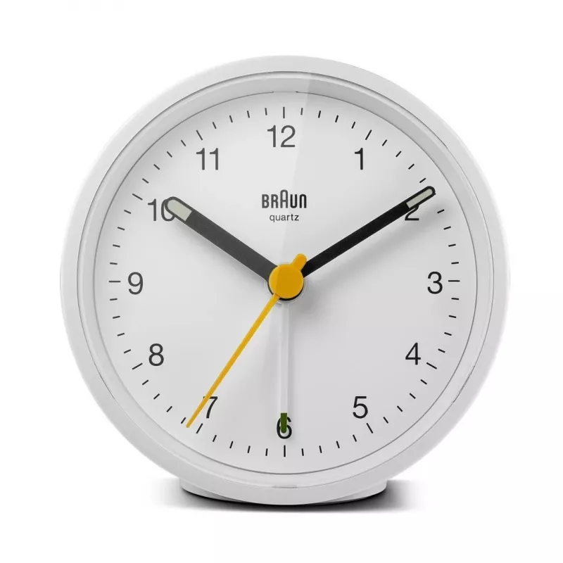 Braun BC12W kvarts äratuskell valge