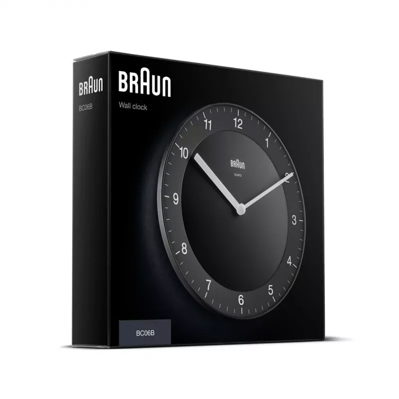 Braun BC 06 B Kvartskell, seinale kinnitatav, analoog, must, ringikujuline