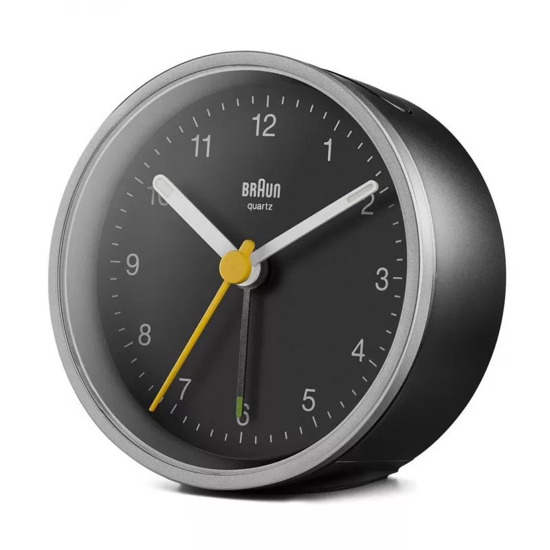 Braun BC12SB kvartsäratuskell Must, Hõbedane