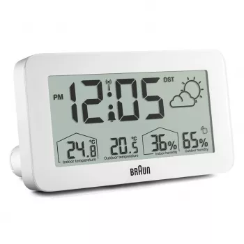 Braun BC13WP-DCF äratuskell Digitaalne äratuskell Valge