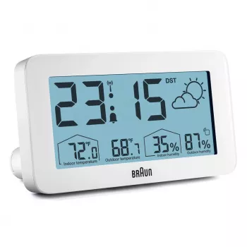 Braun BC13WP-DCF äratuskell Digitaalne äratuskell Valge